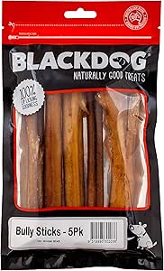 BLACK DOG BULLY STICKS 5PK
