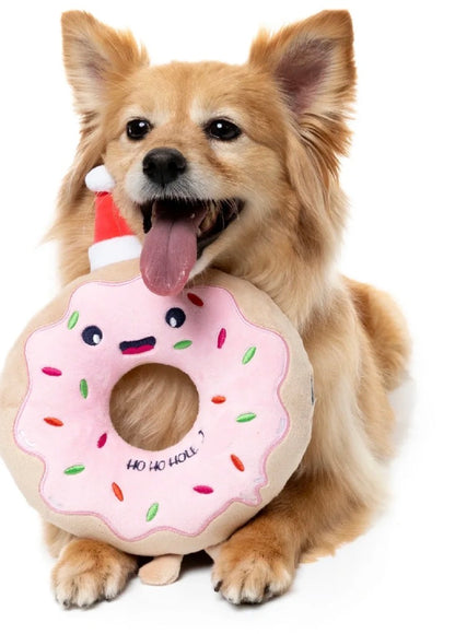 FuzzYard Christmas Ho Ho Donut Dog Plush Toy