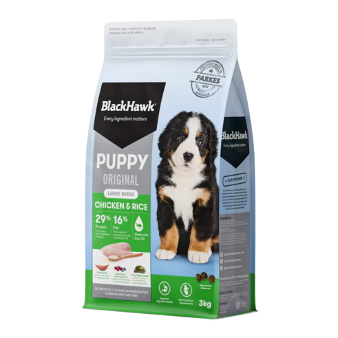 BLACK HAWK PUPPY LARGE BREED CHICKEN & RICE 3KG