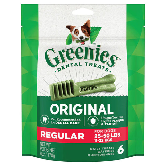 GREENIES DOG ORIGINAL TREAT REGULAR 170G