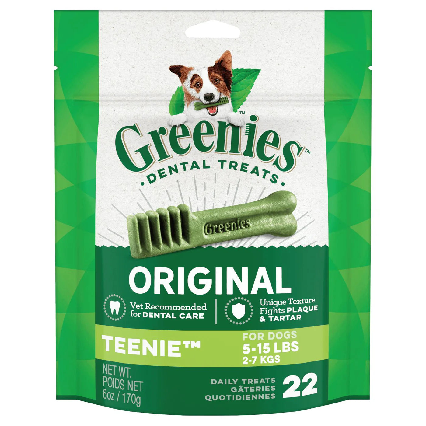 GREENIES DOG ORIGINAL TREAT TEENIE