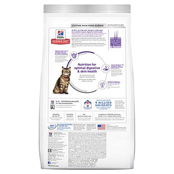 HILLS CAT ADULT SENSITIVE STOMACH AND SKIN 3.17KG
