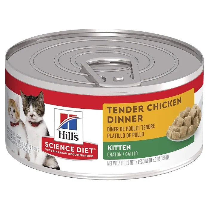 HILLS KITTEN TENDER CHICKEN DINNERS 156G