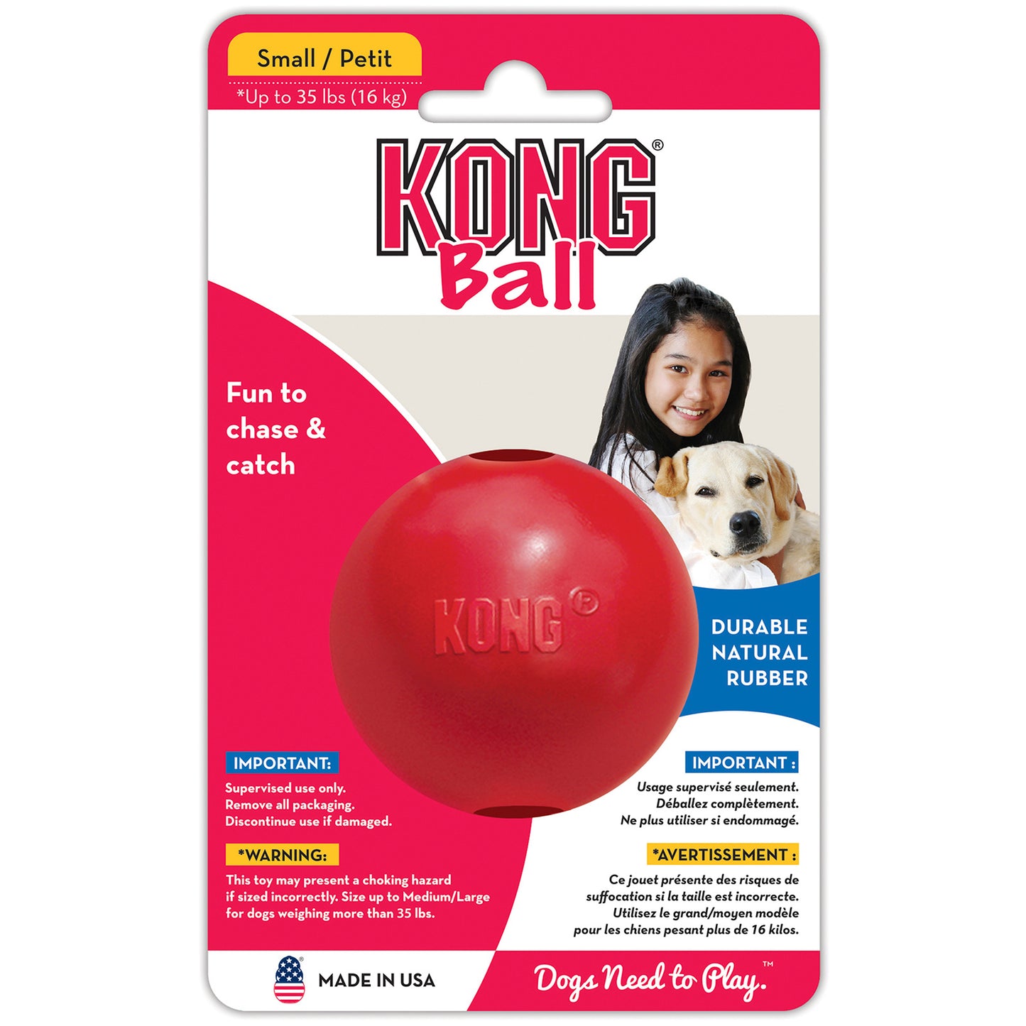 KONG DOG BALL SMALL