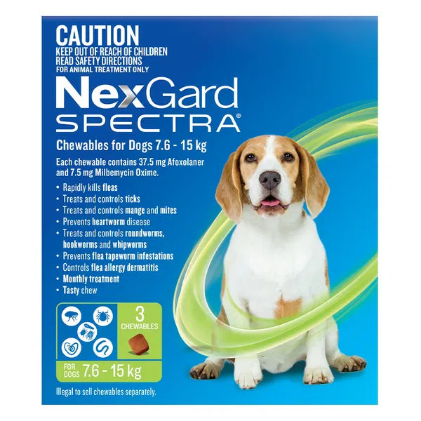 NEXGARD SPECTRA FOR DOGS 7.6 -15KG 3S