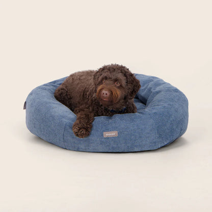 SNOOZA PANELLED CUDDLER DOG BED RIVER MEDIUM